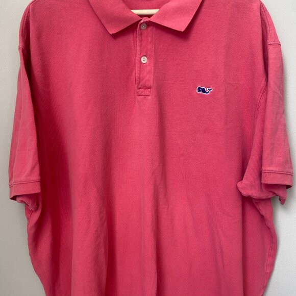 Vineyard Vines Mens Size XXL Golf Classic Short Sleeve Cotton Polo Shirt in Pink - Picture 5 of 16